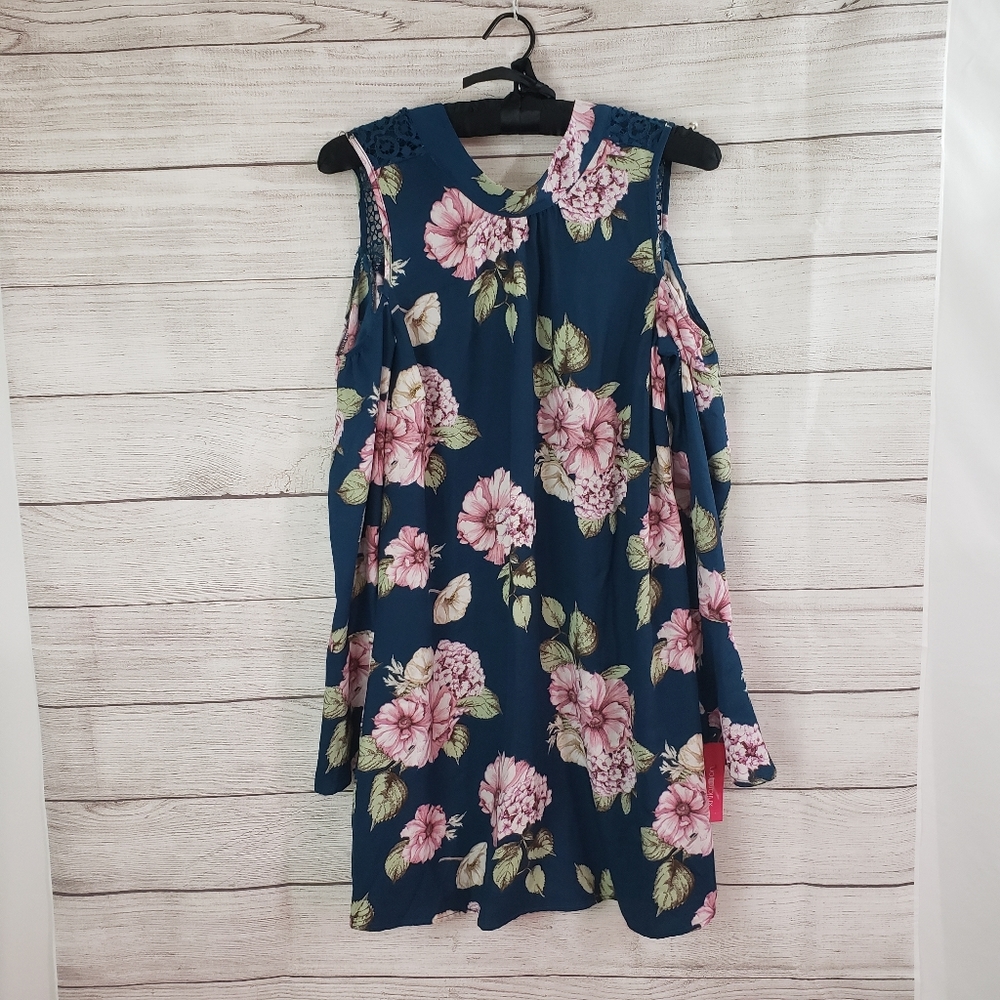 Xhilaration Floral Cold Shoulder Dress
